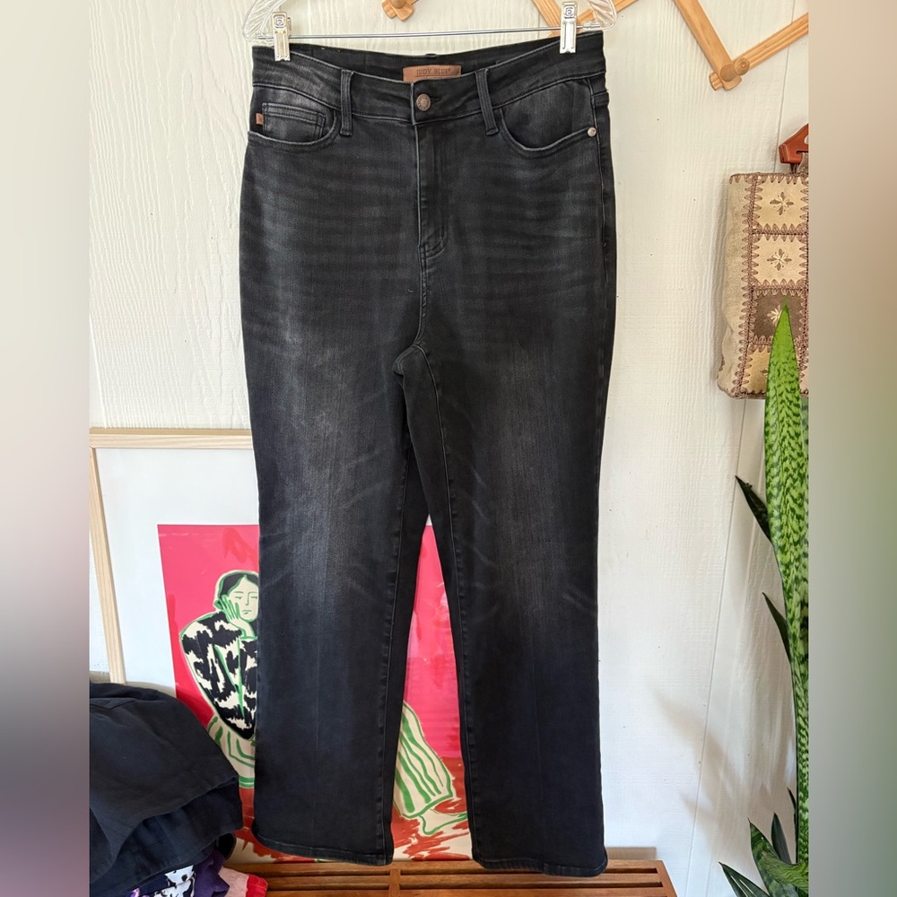 Judy Blue Black Straight Fit Jeans Size 14
